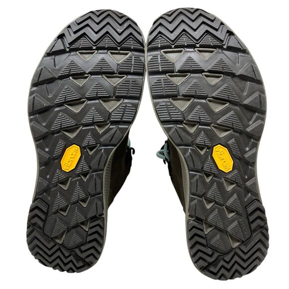 Merrell Trail Boots 5 Brown Ontario Mid WP Hiking Vibram Megagrip Gorpcore - Picture 11 of 12